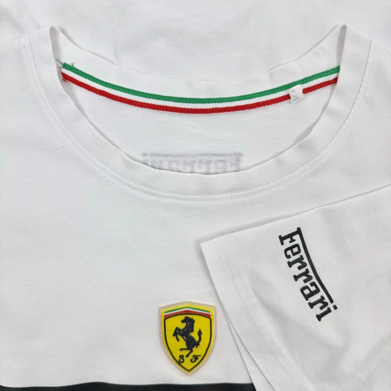 Ferrari Vintage Logo Grafisch T-Shirt Wit M – photo 3